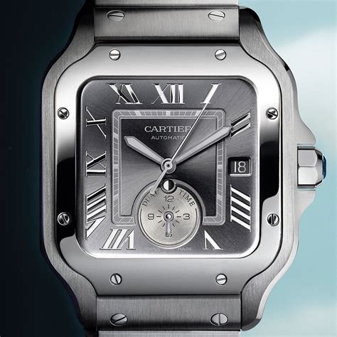 cartier santos de cartier dual time|cartier santos dual time watch.